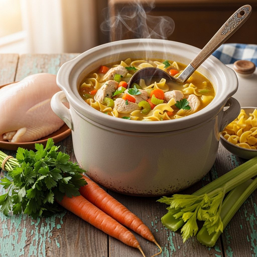 Effortless Crockpot Chicken Noodle Soup: A Classic Comfort Made Simple A hands-off recipe that adapts to any craving with simple flavor-boosting swaps.