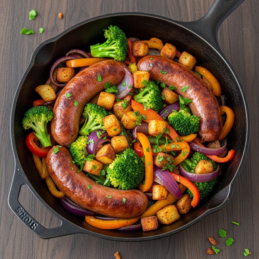 Quick, savory, and satisfying—discover how this one-pan kielbasa skillet brings comfort food to your table with minimal fuss.