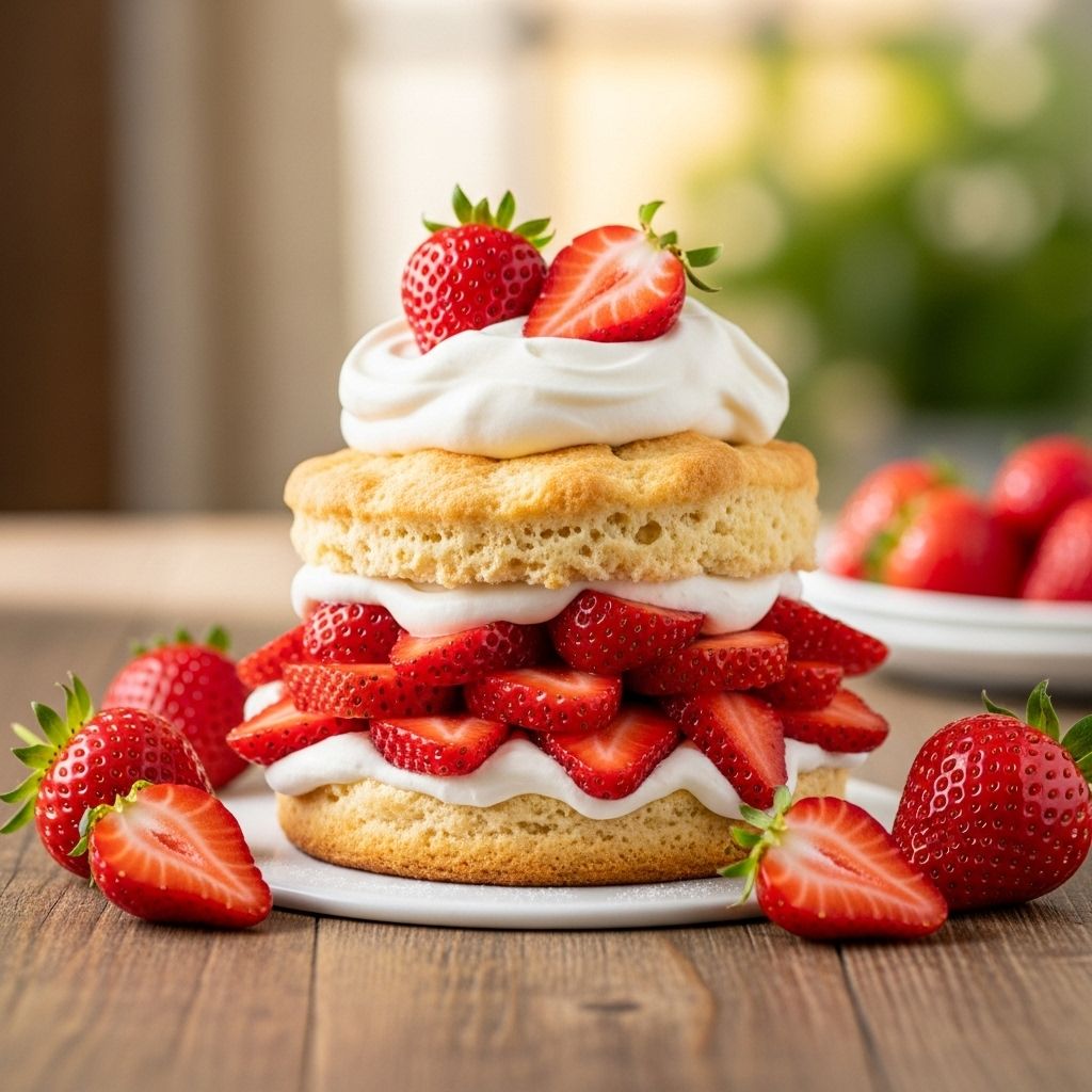 Whip up this effortless strawberry shortcake using just a handful of ingredients for a sweet, crowd-pleasing treat.