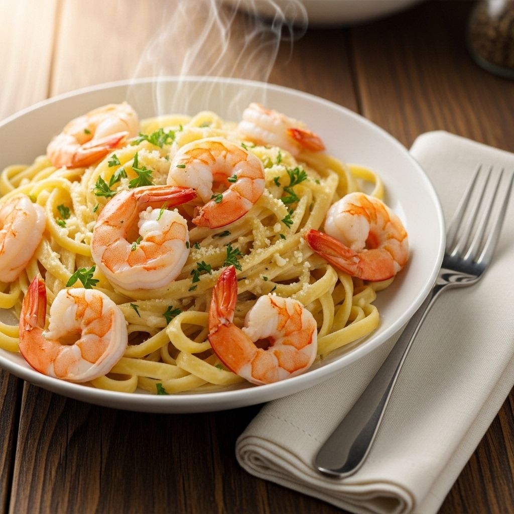 Indulge in creamy, rich flavors where tender seafood meets luscious Italian tradition.