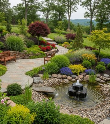Transform your outdoor space into a harmonious sanctuary by mastering the fundamental elements and principles of landscape design