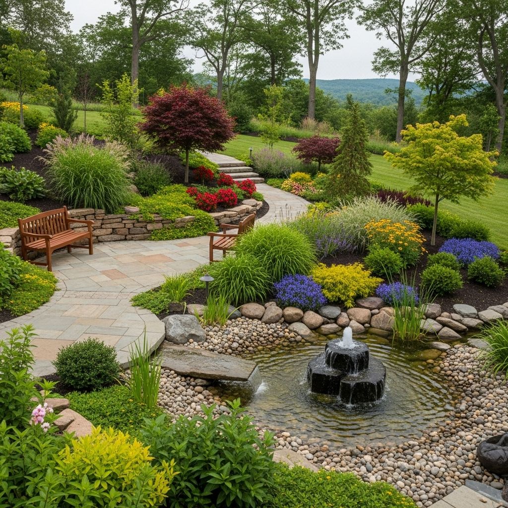 Transform your outdoor space into a harmonious sanctuary by mastering the fundamental elements and principles of landscape design