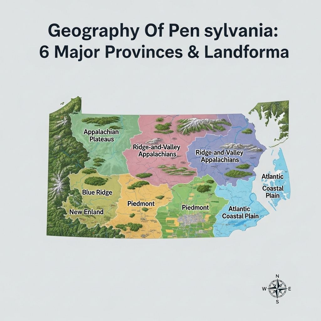 Geography Of Pennsylvania: 6 Major Provinces & Landforms A deep dive into the diverse landscapes and geological wonders that define Pennsylvania’s natural beauty.