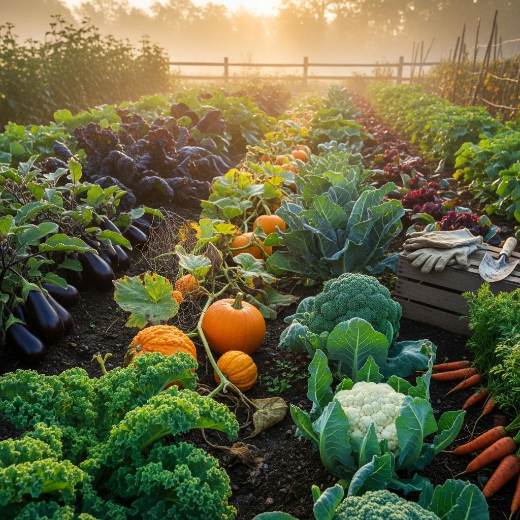 Discover the top vegetables for fall harvest, planting tips, and how to extend your gardening season with a productive autumn vegetable garden.