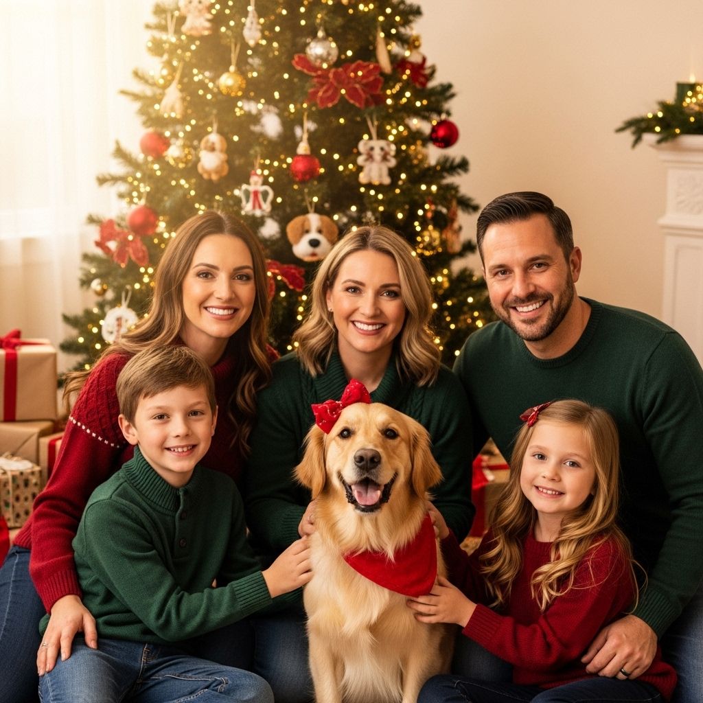 How to Take the Best Family Christmas Photos With Your Dog Staging and timing make every shot glow with genuine smiles and cozy holiday vibes.