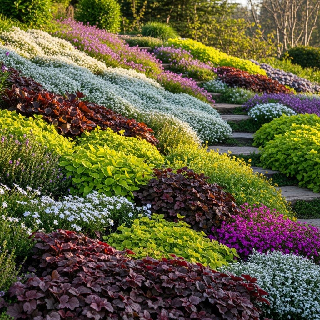 Enjoy a lush hillside that naturally prevents erosion while enhancing biodiversity and color.