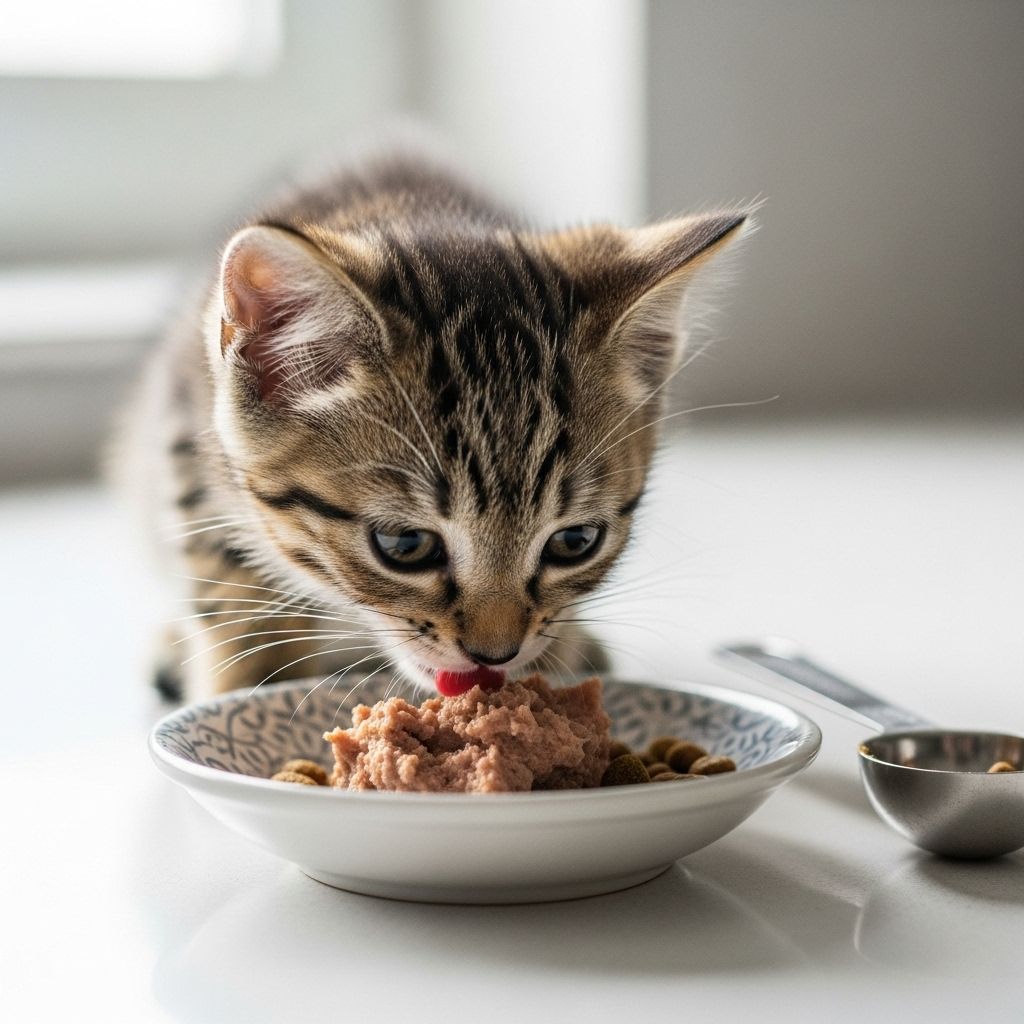 Balanced mealtime routines and hydration support healthy development in your young cat.