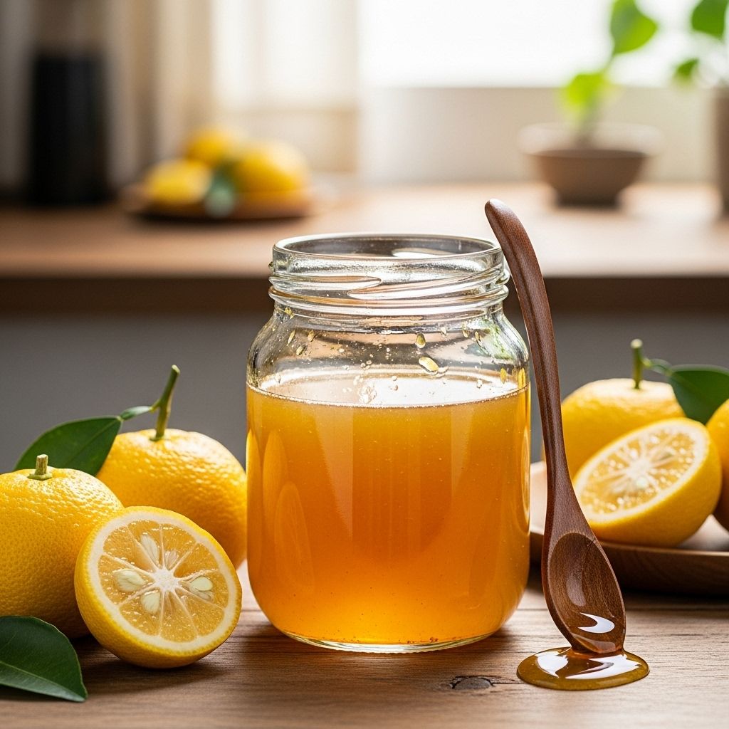 A tangy, aromatic preserve that adds a bright citrus kick to drinks, meals, and desserts.