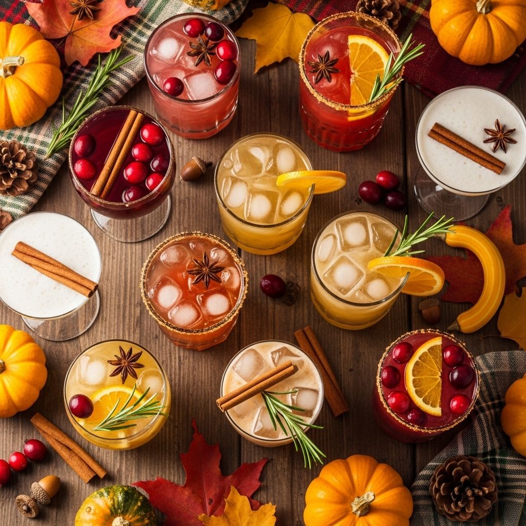 Autumn-inspired sips that capture seasonal warmth and flavor in every glass.