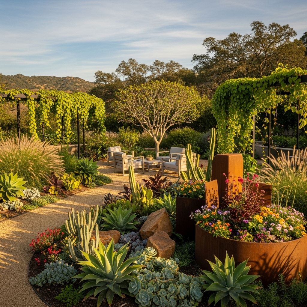 Urban spaces thrive with drought-resistant planting and creative horticultural expertise.
