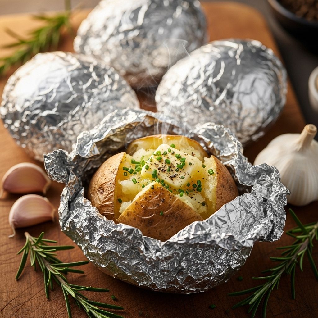 Discover the secrets to fluffy, flavorful foil-baked potatoes with this comprehensive step-by-step guide ideal for oven, grill, or campfire.