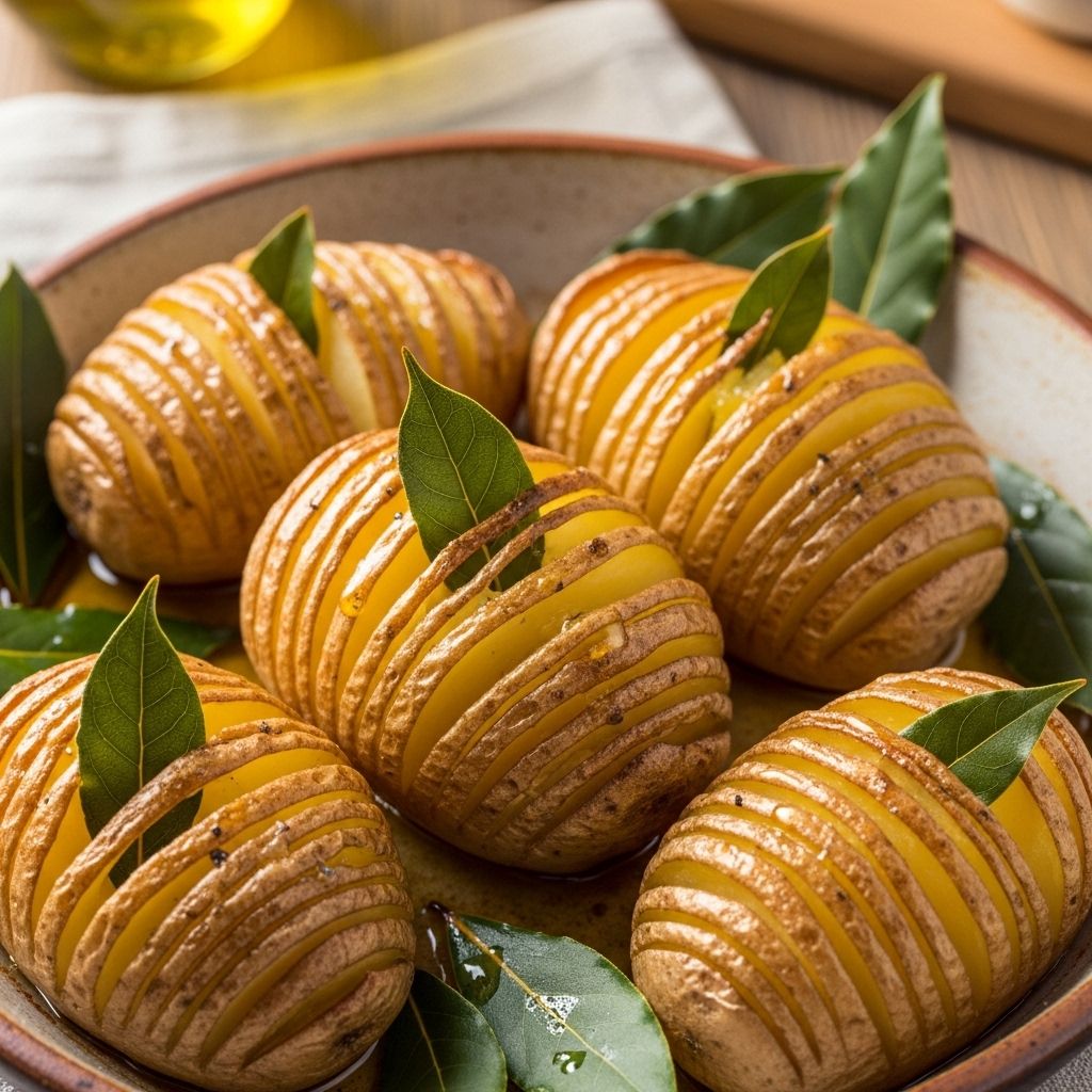 Bay Leaf Hasselback Potatoes Recipe: 8 Easy Steps How fresh bay leaves transform classic Hasselback potatoes and desserts—aromatic, simple, unforgettable.