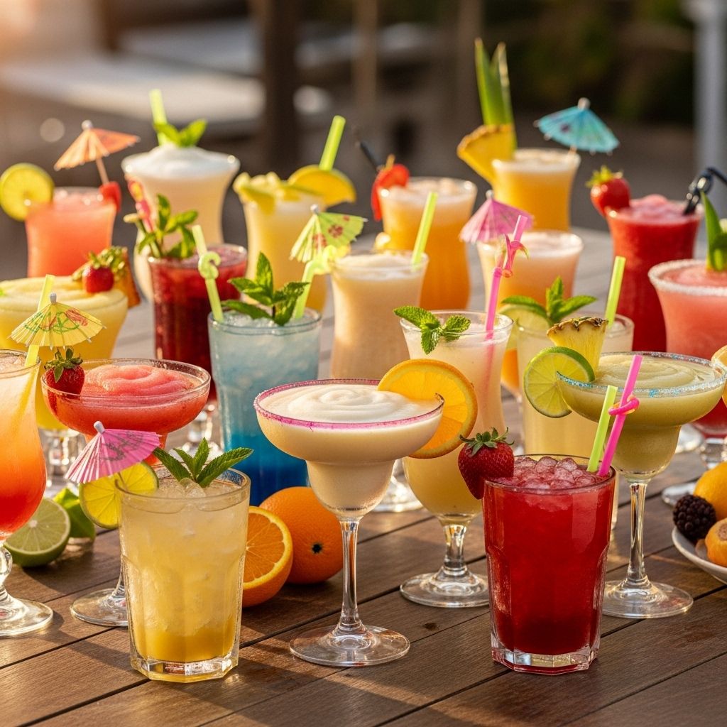A medley of vibrant, chilled blends that transport you to a sun-soaked paradise anytime.