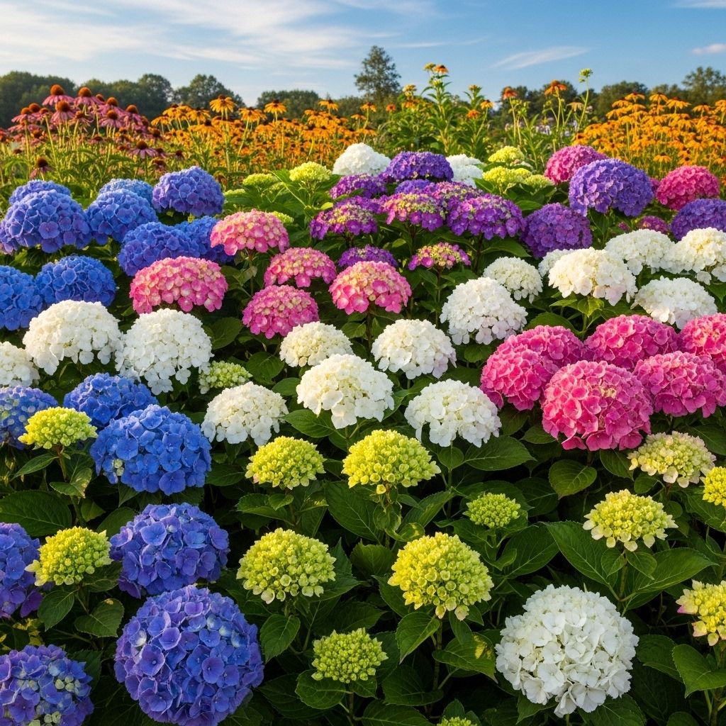Brighten your landscape with hydrangea varieties that thrive in the sun, offering vibrant blooms and resilient growth.