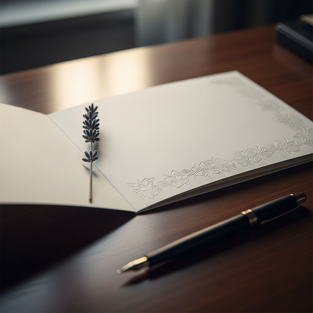 Discover heartfelt ways to say thank you with sincere funeral card messages for every gesture of support.
