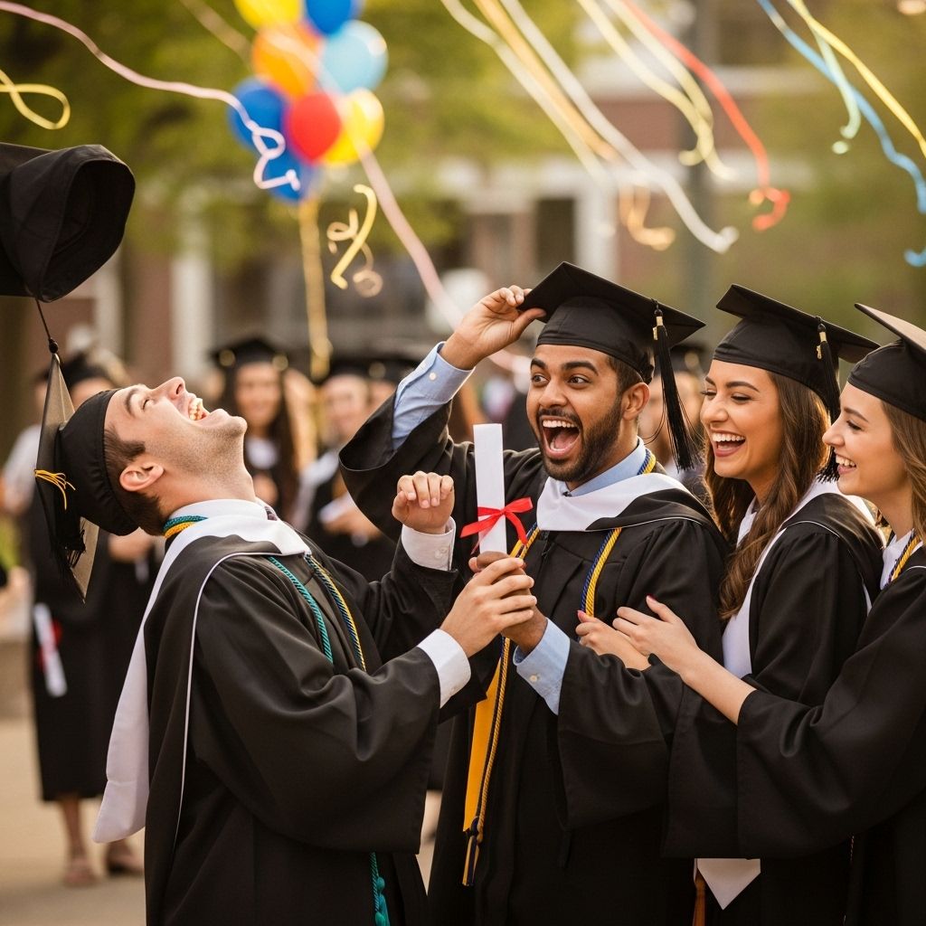 Celebrate your graduate's achievement with these witty and humorous graduation quotes