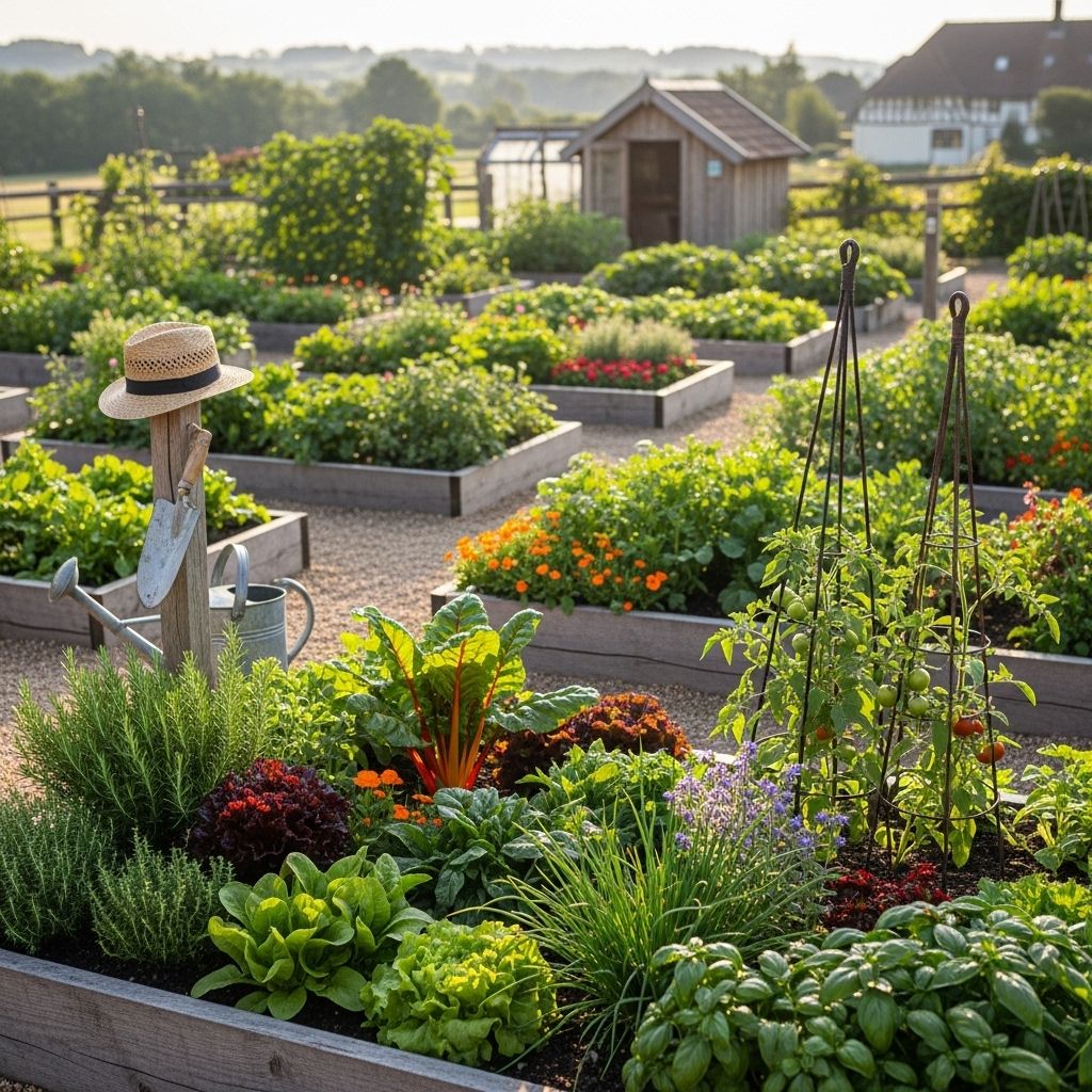Ornamental layouts with edible plantings bring beauty and harvest together every season.