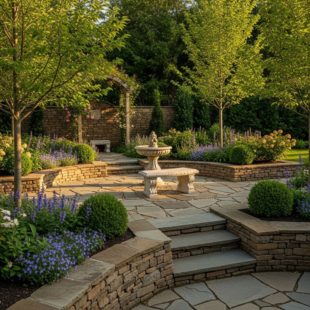 Durable materials and thoughtful layouts help landscapes maintain beauty year after year.