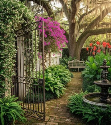 Transform any corner into a romantic retreat with lush vines and ornate details.