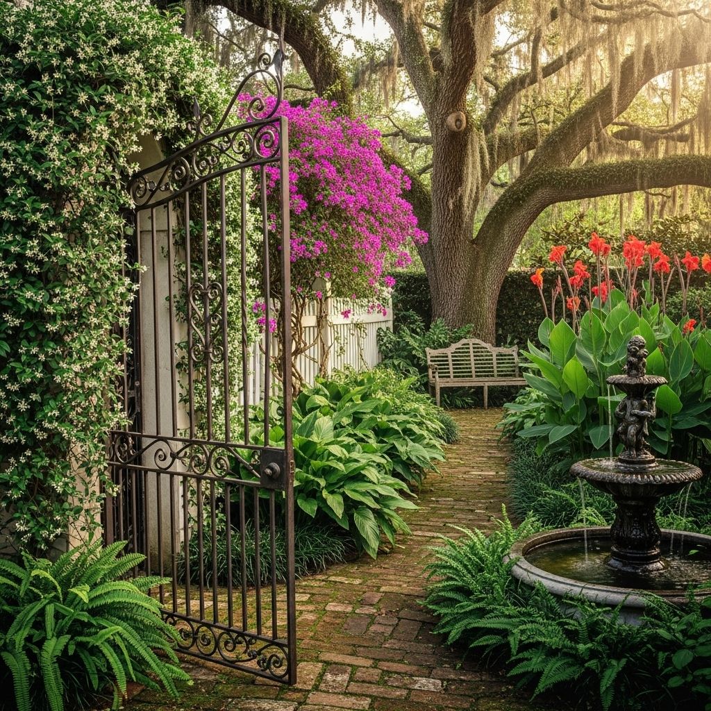 Transform any corner into a romantic retreat with lush vines and ornate details.