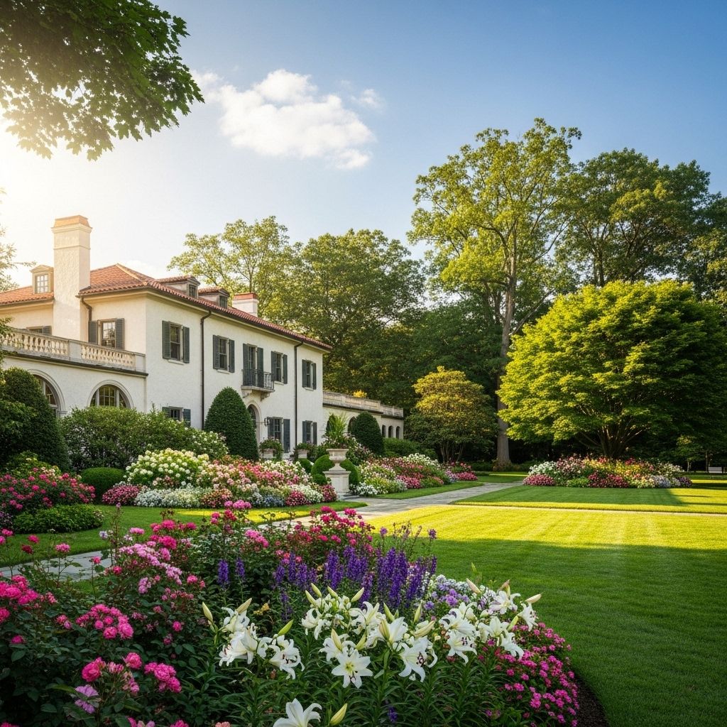 Terraced landscapes and woodland trails blend history and nature in a serene sanctuary.