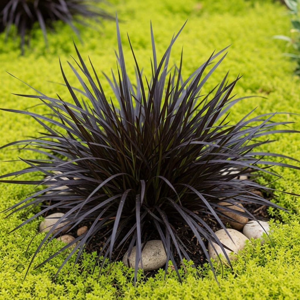 Add striking color and texture to your garden with Black Mondo Grass, a dramatic, low-maintenance perennial.