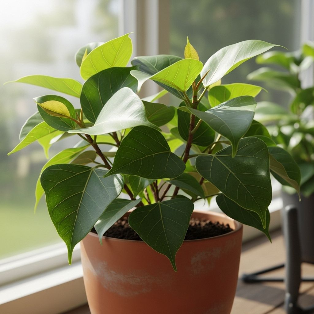 Triangular leaves and simple care bring sculptural style to any indoor setting.