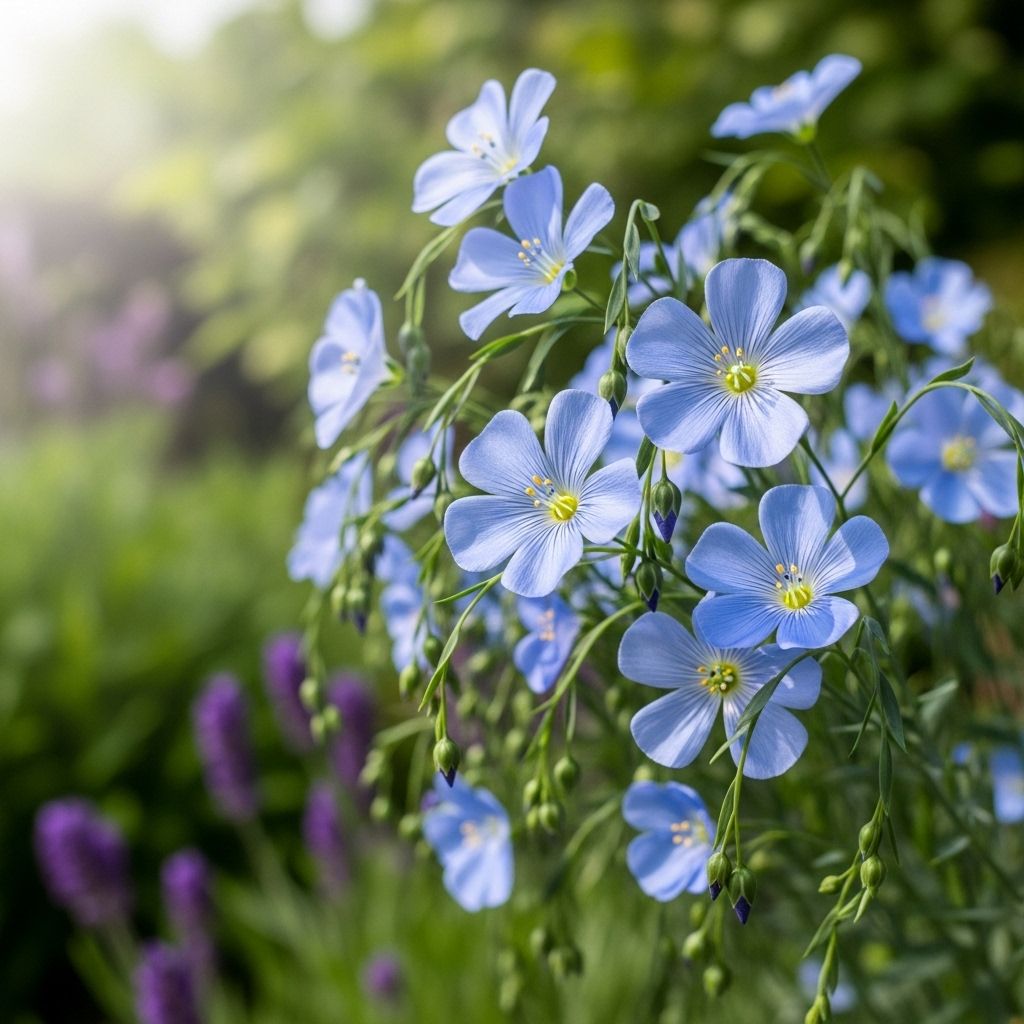 Discover how to successfully grow and care for the delicate yet resilient blue flax in your garden landscape