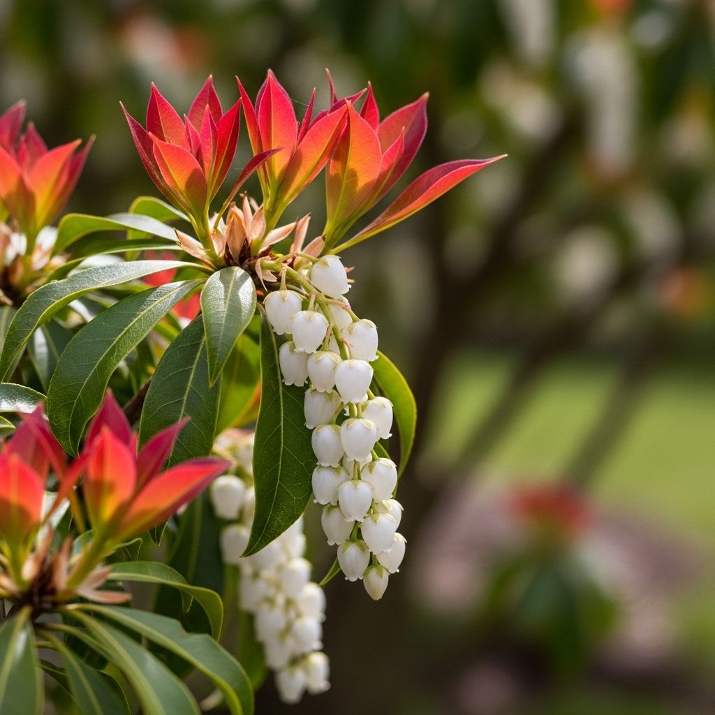 Gardening 101: Lily-of-the-Valley Shrub (Pieris japonica) Care and Cultivation Experience delicate white blooms and vibrant new growth that enlivens shaded landscapes.