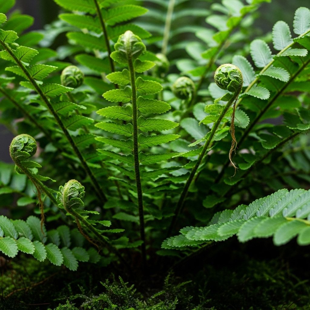 Self-generated offshoots bring tropical charm with arching foliage to humid spaces.