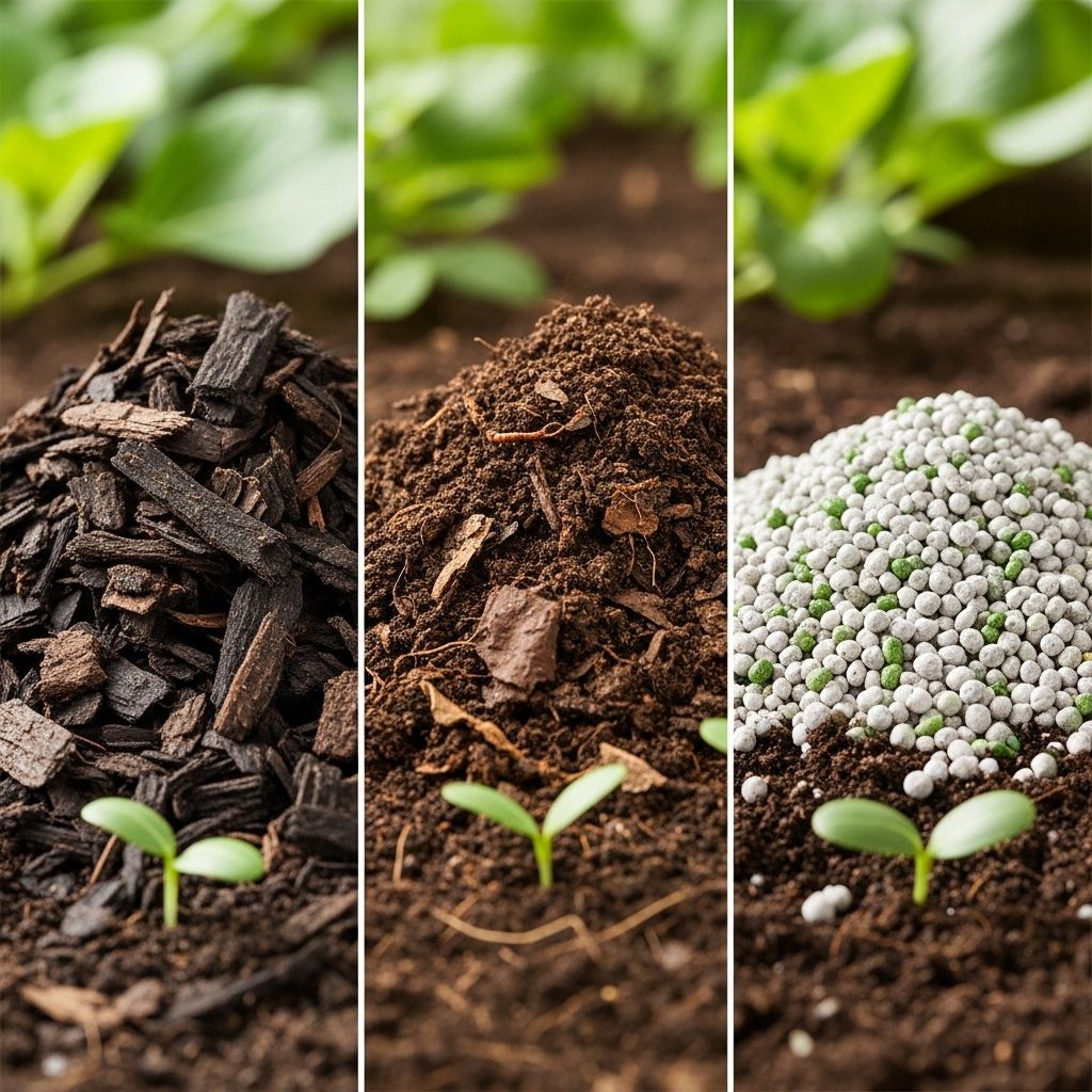 Unlock robust plant health with the right uses of mulch, compost, and fertilizer for thriving, low-maintenance gardens.