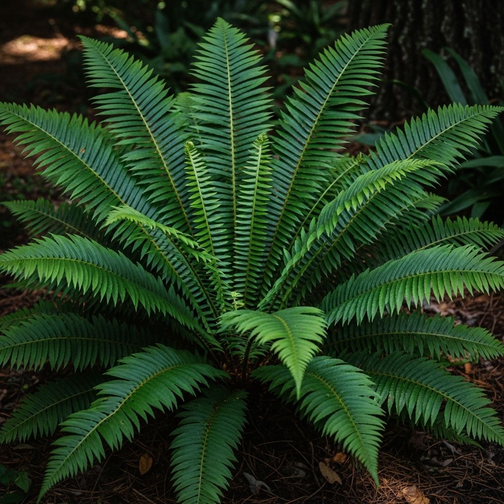Lush evergreen foliage supports wildlife and stabilizes soil in shaded garden corners.
