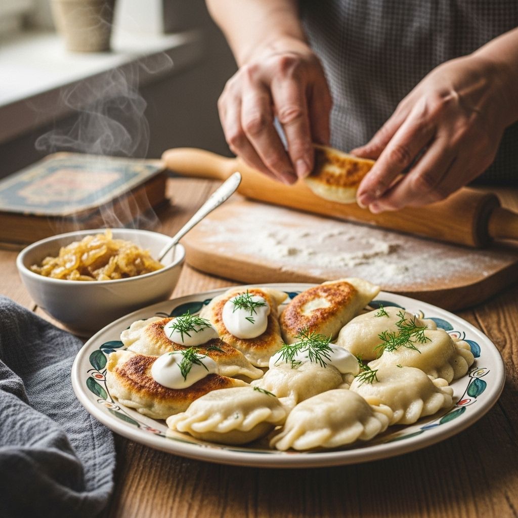 Discover the heartwarming tradition of homemade Polish perogies, from dough to delicious golden dumplings.