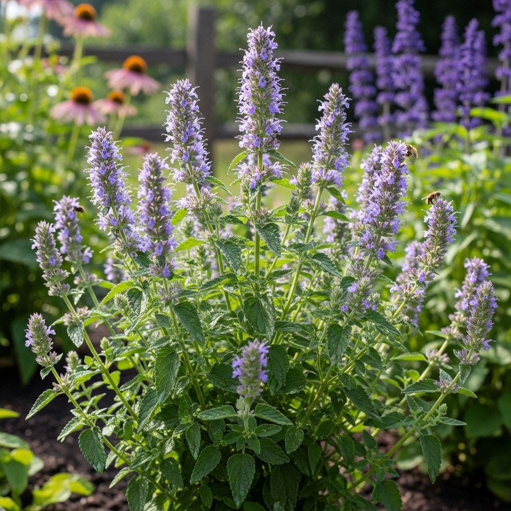 Vibrant purple spikes and minty fragrance turn yards into lively pollinator havens.