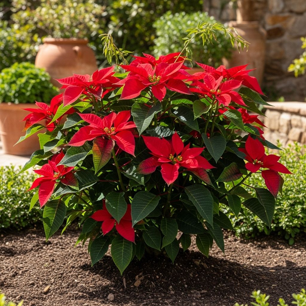 Learn how to successfully grow, plant, and maintain poinsettias outdoors year-round for healthy, colorful holiday blooms.