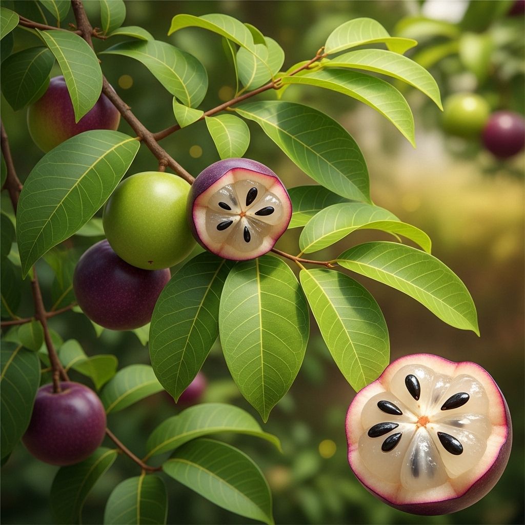 A tropical marvel yielding vibrant canopy and creamy sweet fruit for home gardens.