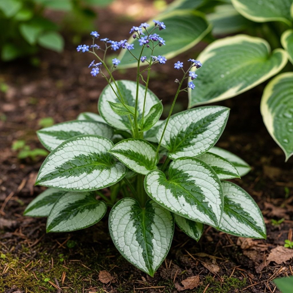 Discover how to successfully grow Brunnera with its stunning blue flowers and decorative heart-shaped foliage