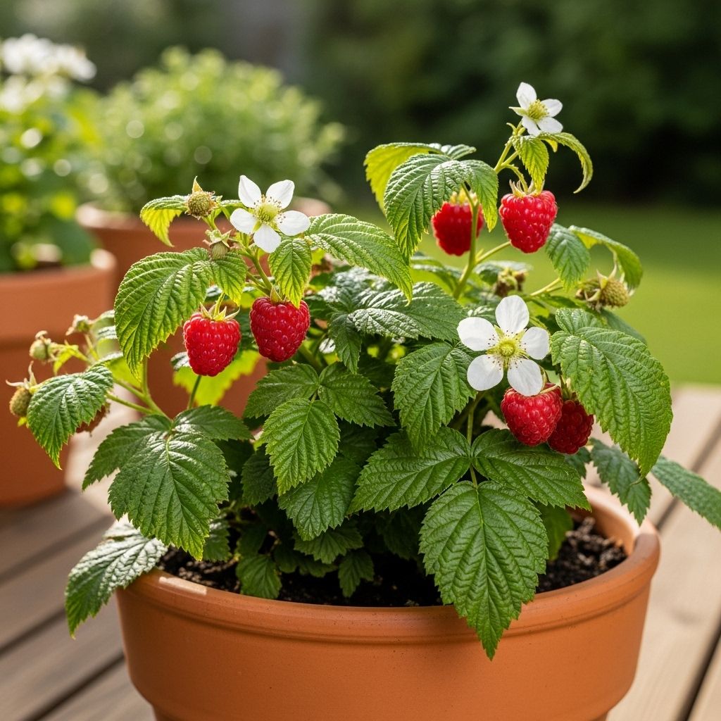 Everything you need to know to successfully harvest raspberries from pots and small spaces.