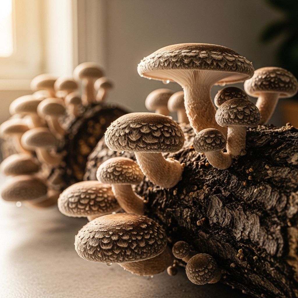 Unlock the secrets to cultivating delicious shiitake mushrooms with our detailed home-growing guide.