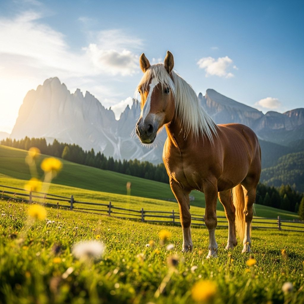 Chestnut companions blend alpine resilience with a gentle, family-friendly temperament.