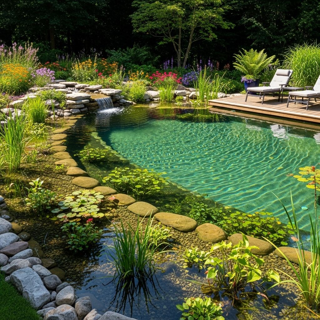 Transform your backyard into an eco-friendly oasis with a chemical-free natural swimming pool