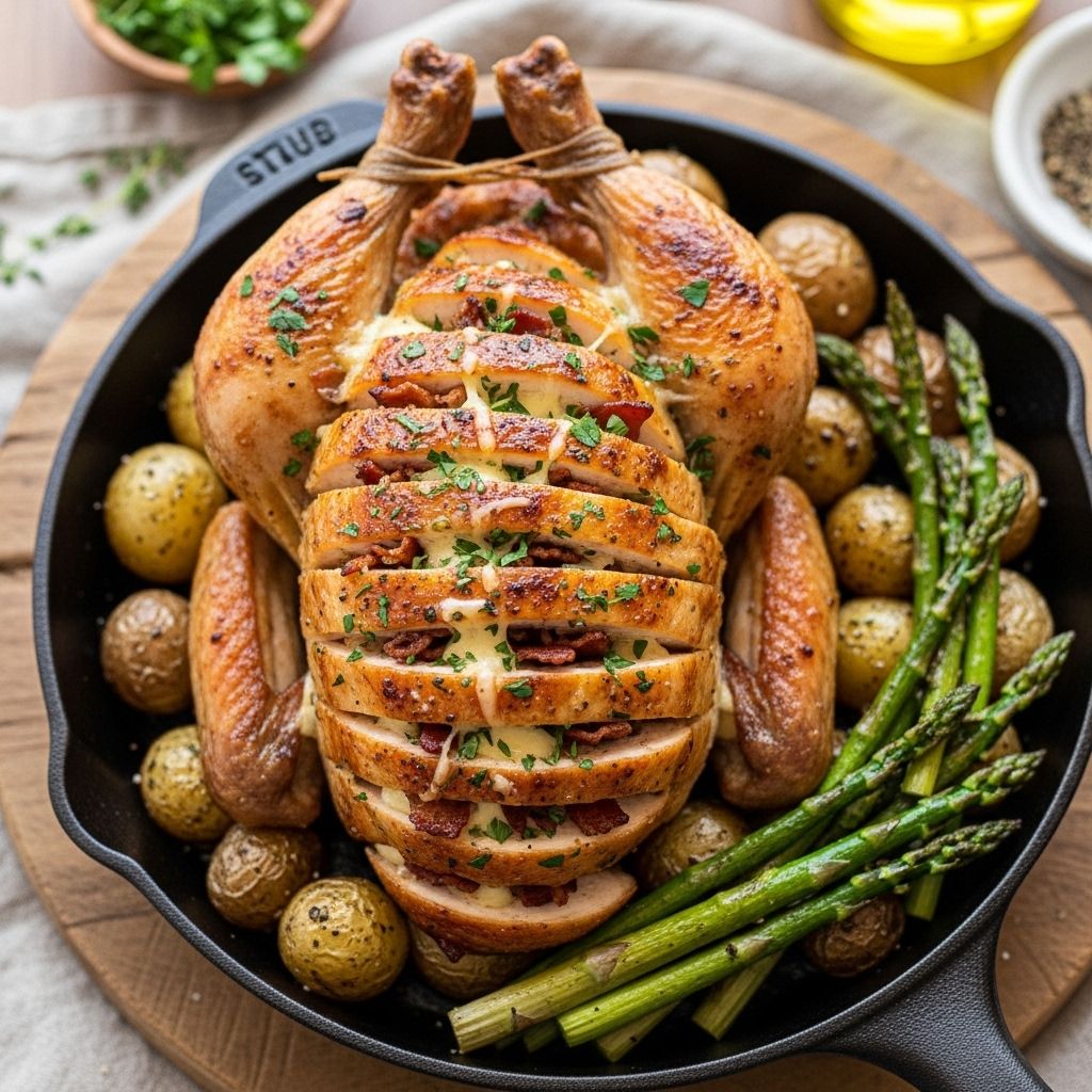 Discover the comforting, flavor-packed, and easy-to-make Hasselback Chicken—perfect for family dinners or impressive gatherings.