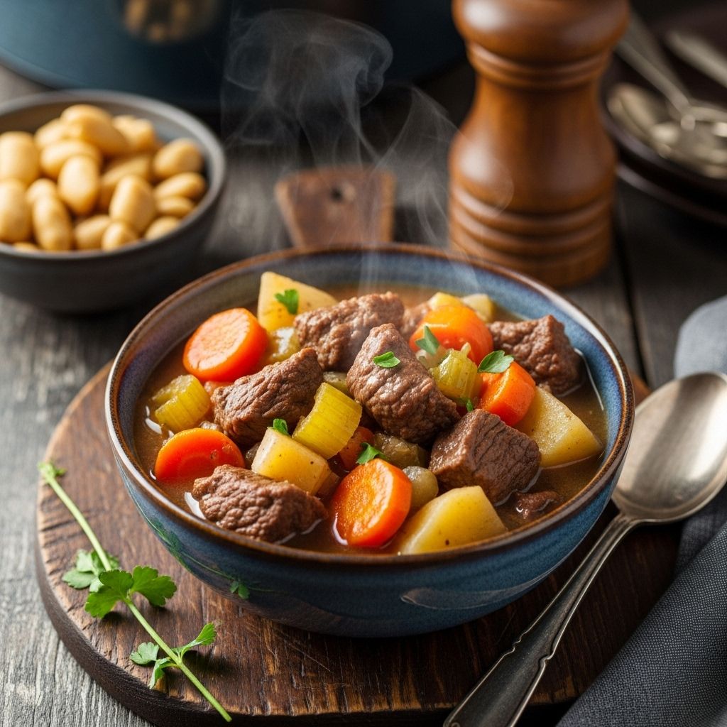 Discover the ultimate slow cooker beef stew, packed with tender meat, rich broth, and hearty vegetables—perfect for a cozy, hands-off dinner.