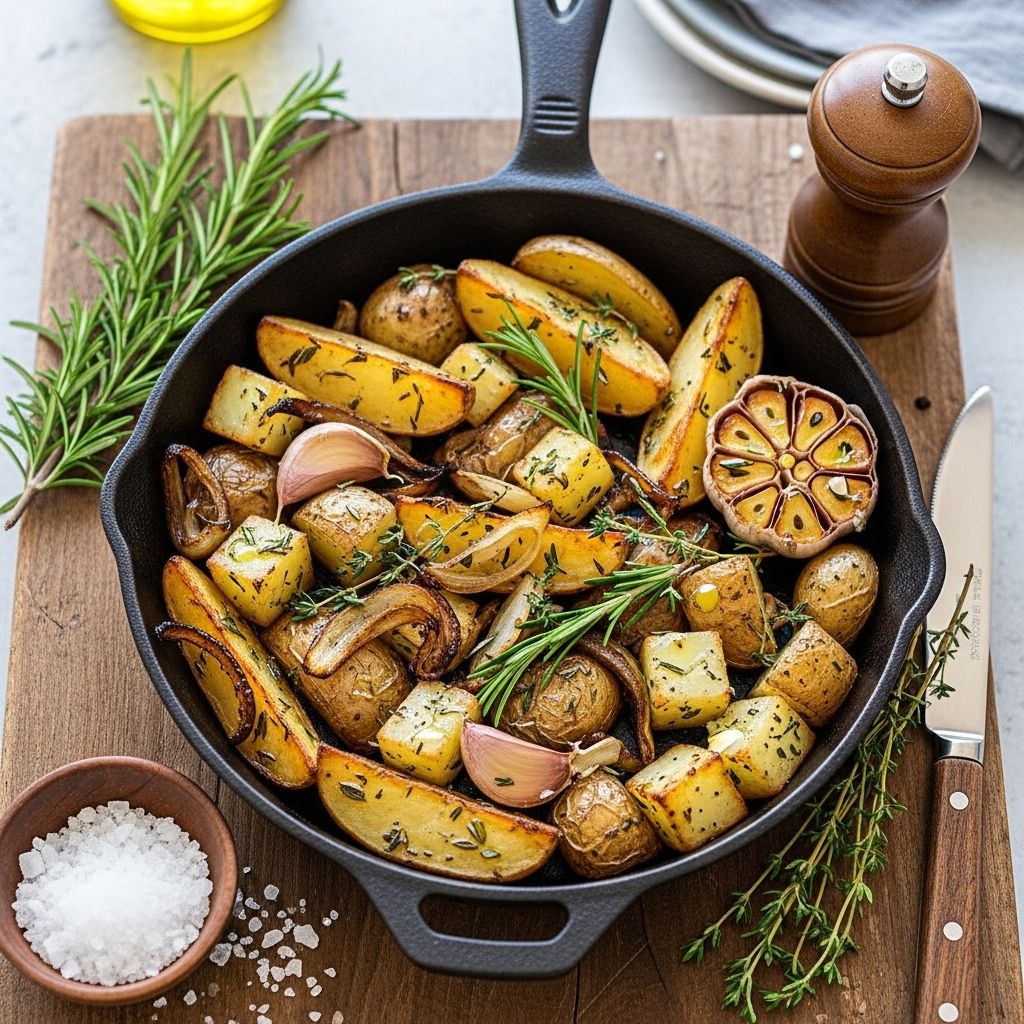 Golden spuds with creamy insides and a savory garlic aroma to transform any dinner.