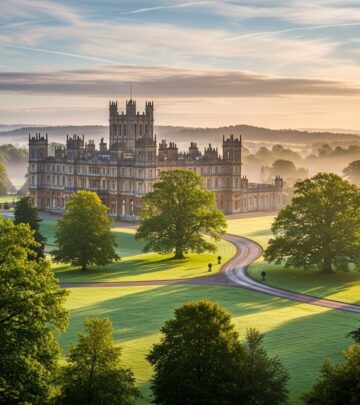 Step behind the scenes of Downton Abbey at England’s iconic Highclere Castle, where television history meets heritage and gardens bloom.