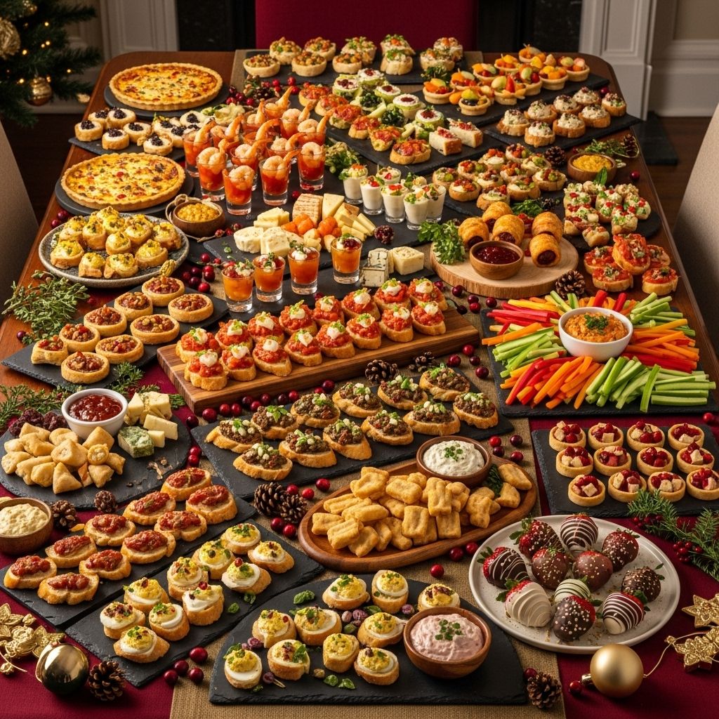 Creative bite-sized treats designed to keep guests mingling and celebrating all night.