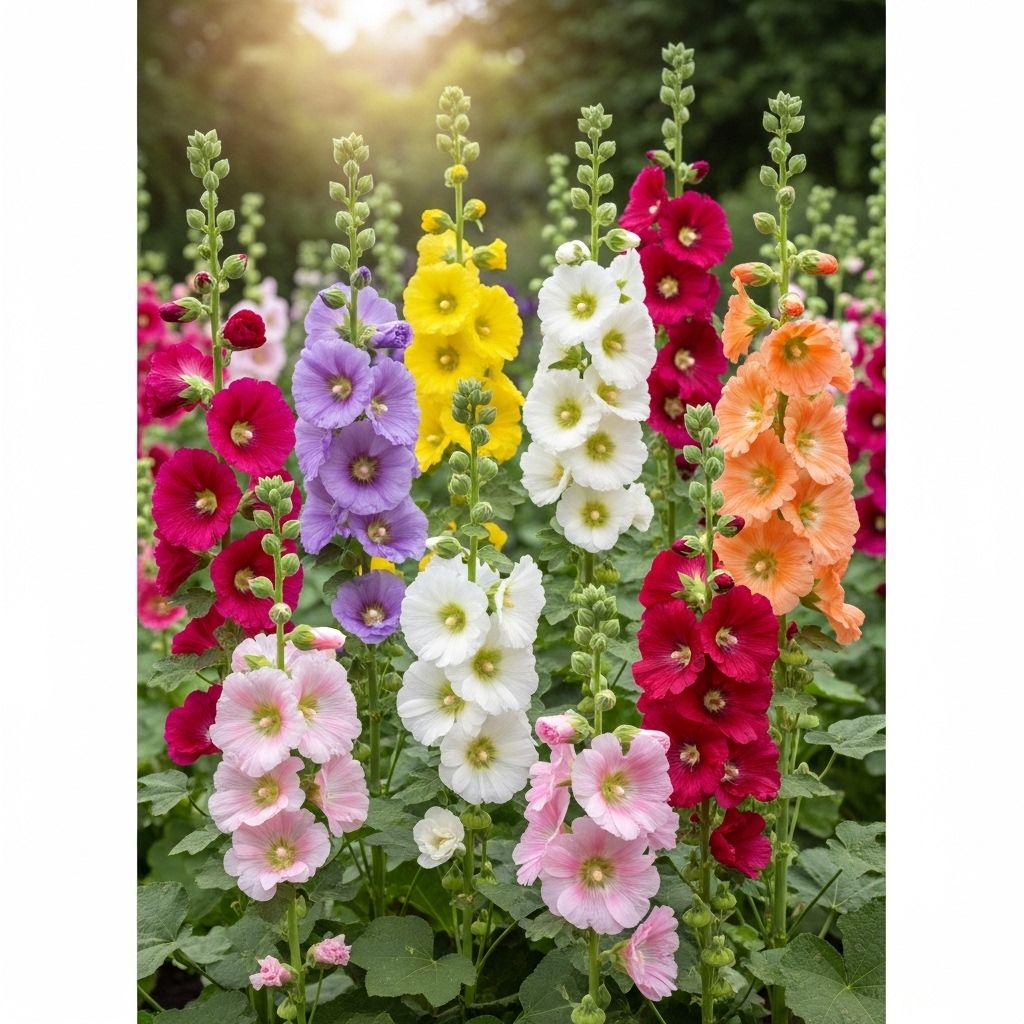 Explore the vibrant world of hollyhock colors and varieties to choose the perfect blooms for your garden.