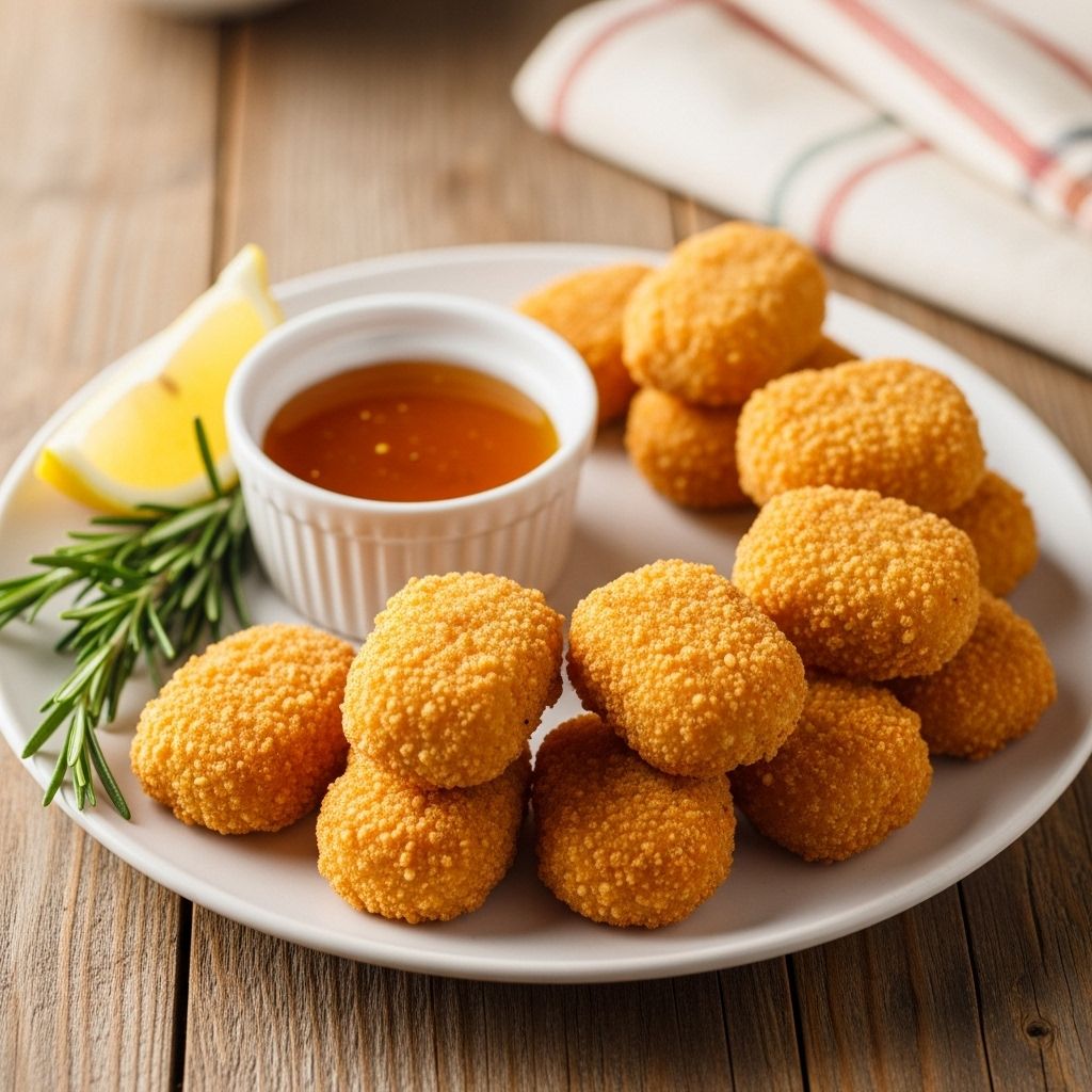 Crispy, golden, and delicious chicken nuggets baked to perfection in your own kitchen