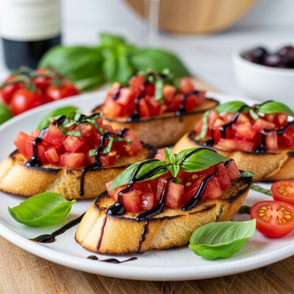 Balsamic Bruschetta Recipe: 4 Steps For Perfect Italian Snack Transform simple ingredients into an elegant Italian starter with this perfect balsamic bruschetta recipe