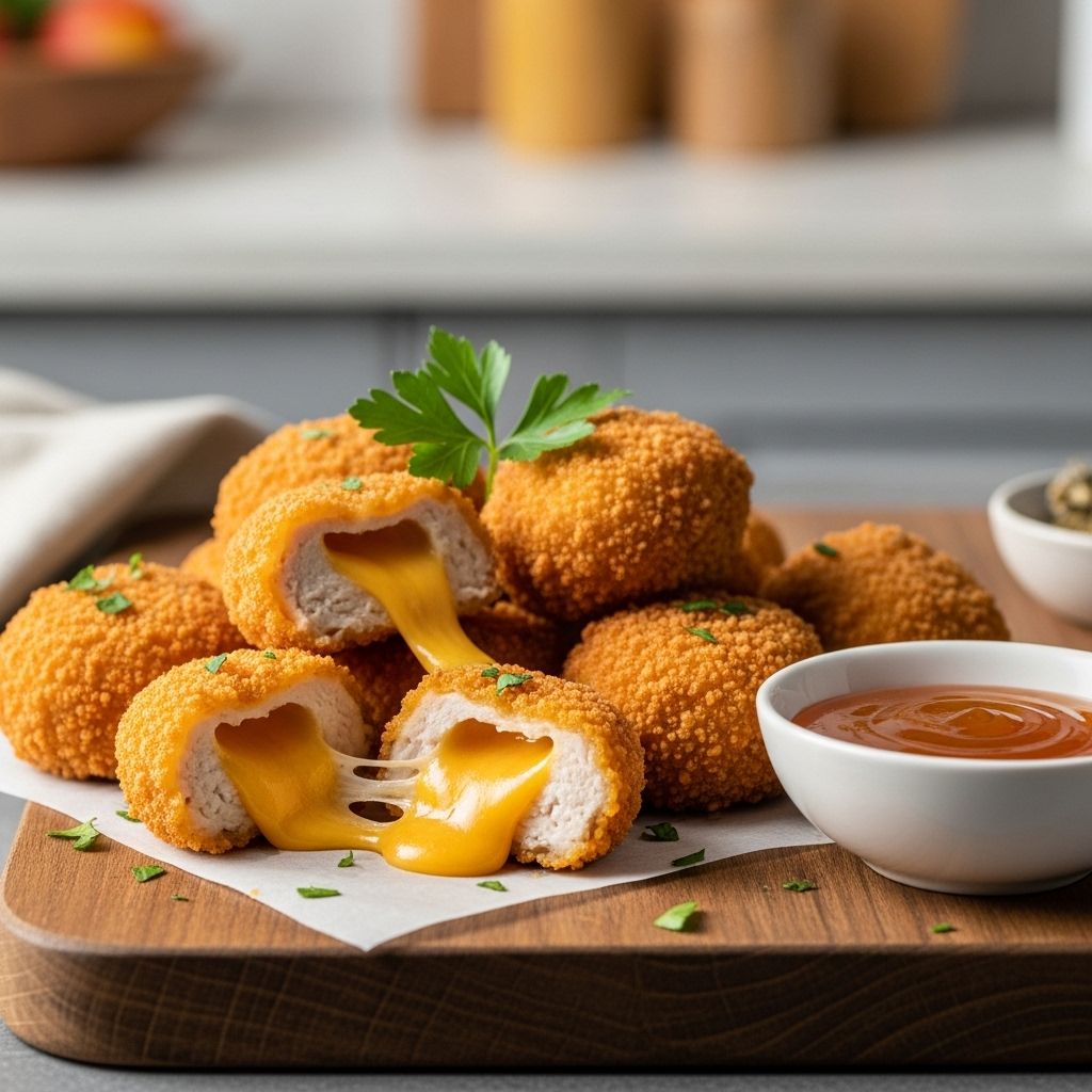 Cheesy Chicken Nuggets Recipe: Easy 30-Minute Homemade Delight Crispy, cheesy, and packed with flavor - these homemade chicken nuggets will change your snack game forever